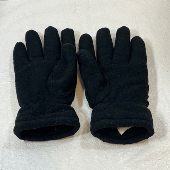 Black Thermal Fleece Lined Winter Ladies Gloves Small - Picture 3 of 10